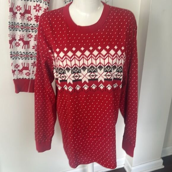 Hanna Anderson Organic Cotton Christmas/Winter Themed Pajama Set L - Picture 2 of 6